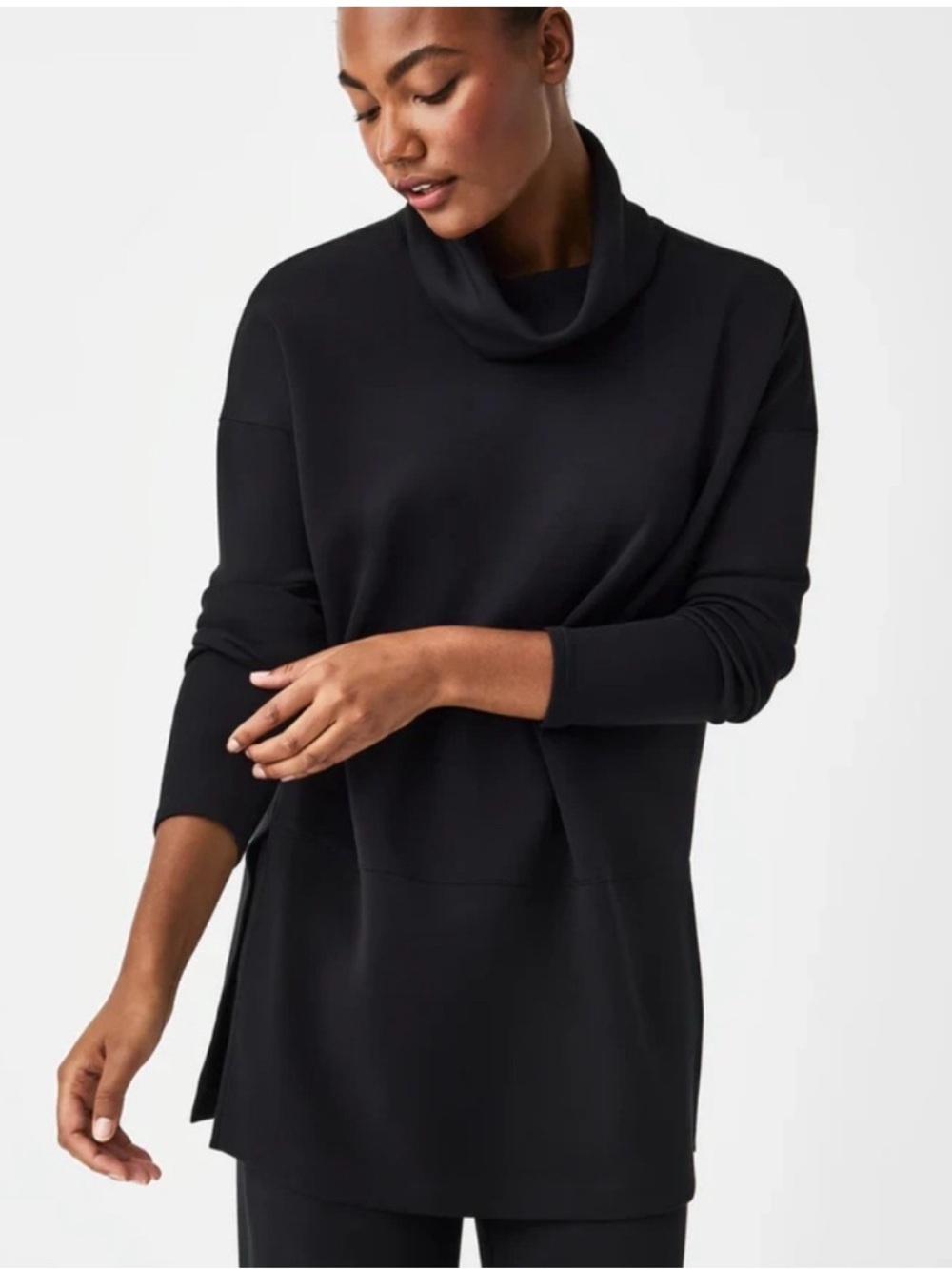 Spanx Air Essentials Turtleneck Tunic XL Soft Stretch Comfort Lounge